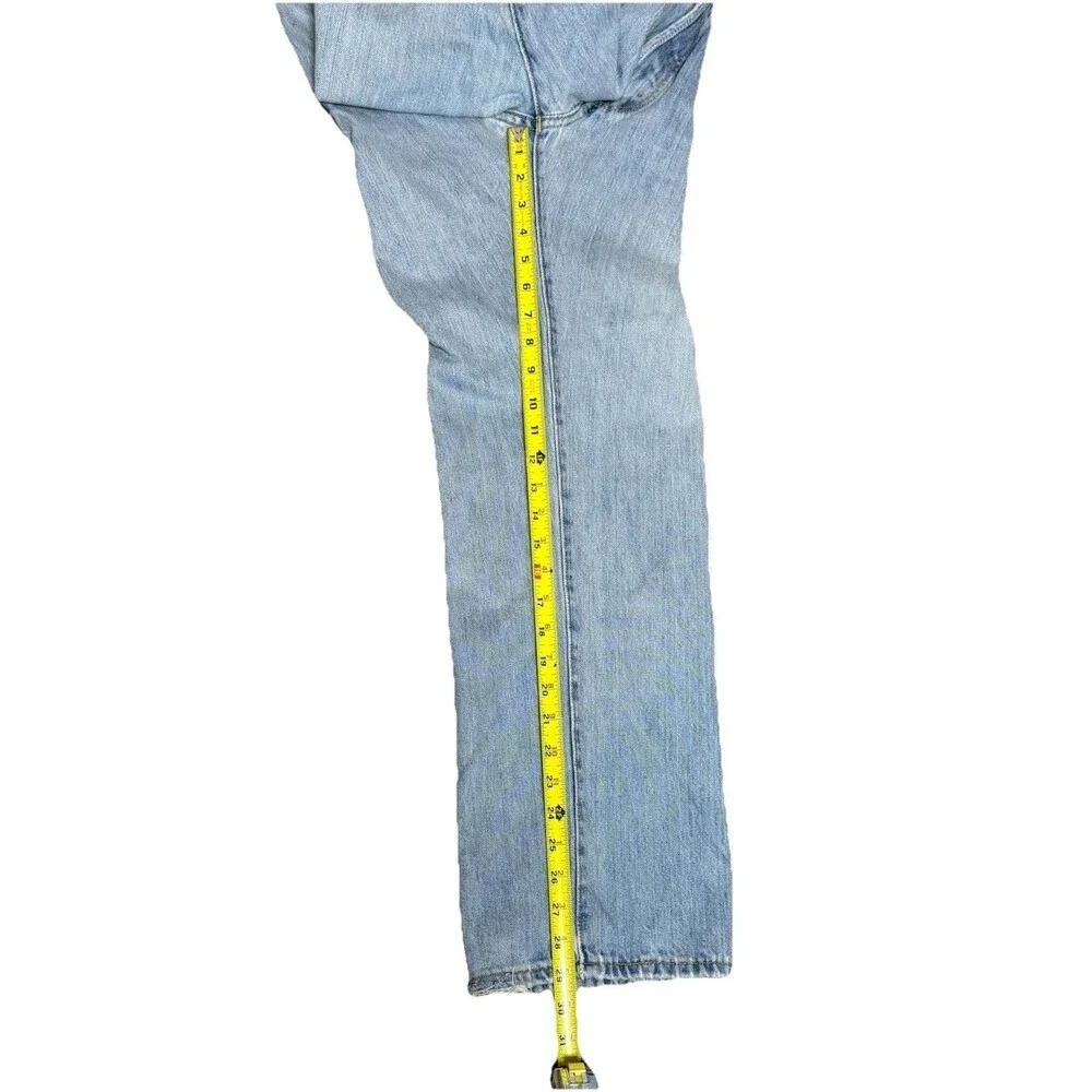 Vintage Levi’s 501 USA Made 36x30 Button Fly Straight Leg Faded Denim 90s